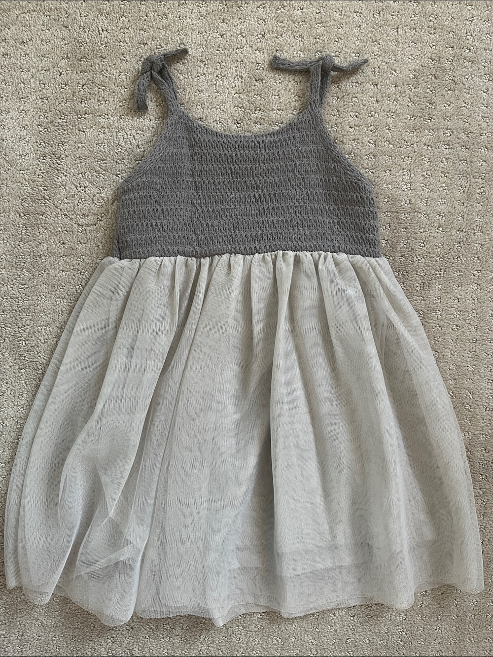 Zara girls crochet tulle sleeveless dress Size 4/5 NWT